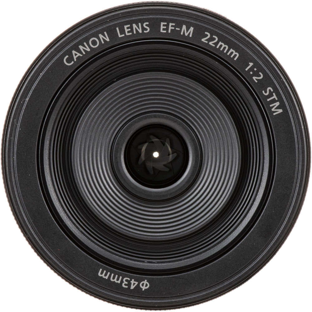 Canon EF-M 22mm f/2 STM Lens (5985B002) + Filter Kit + Cap Keeper Base Bundle