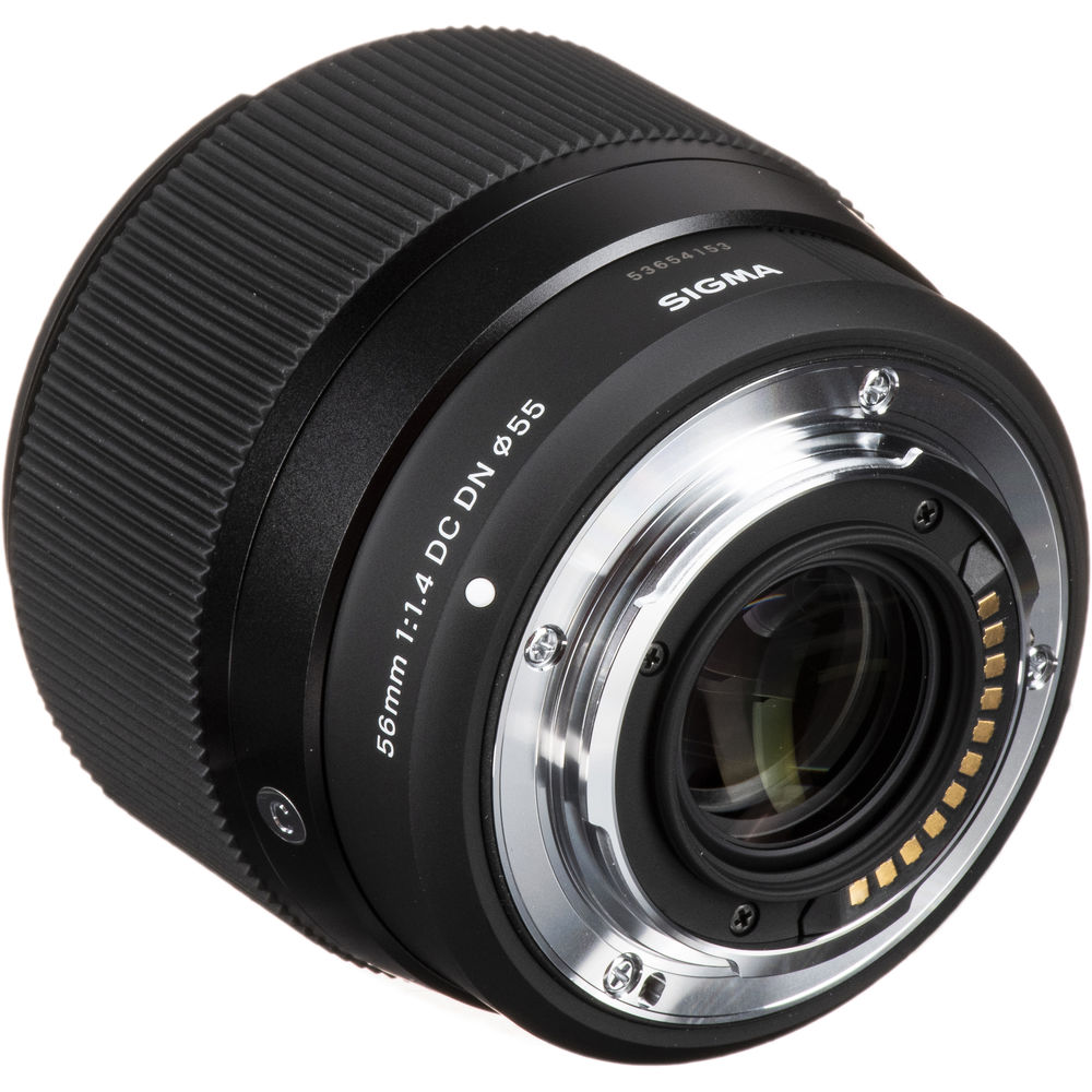Sigma 56mm f/1.4 DC DN Contemporary Lens for Micro Four Thirds with Essential Bundle: Backpack + 3PC Filter + More