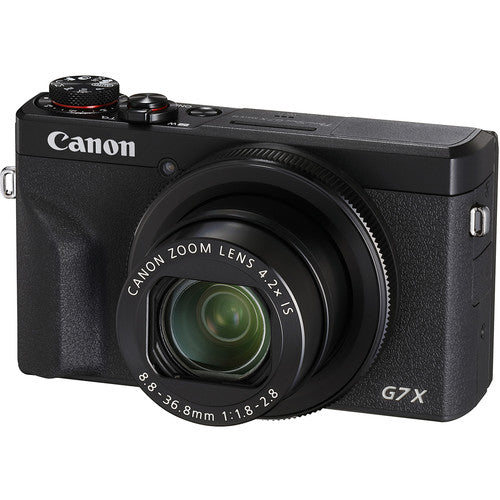 Canon PowerShot G7 X Mark III Digital Camera (Intl Model) with Two 128GB SD Bundle