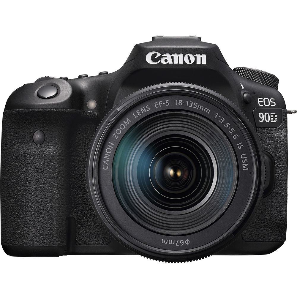 Canon EOS 90D DSLR Camera with 18-135mm Lens, Sigma 18-35mm Lens, Soft Padded Case, Memory Card, and More