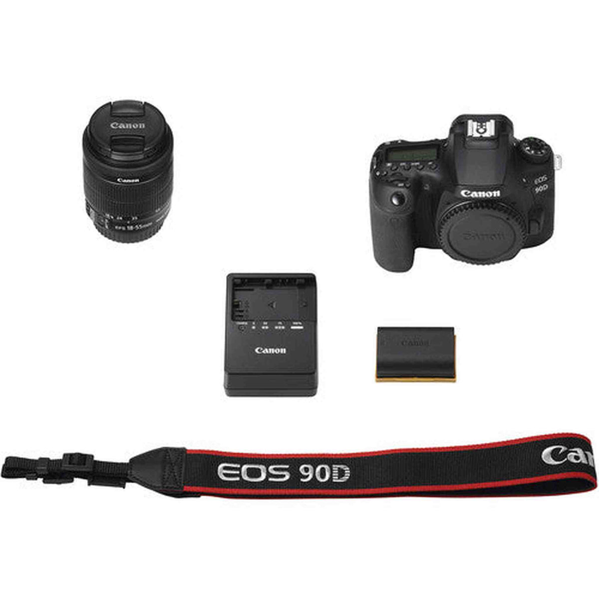 Canon 90D Digital SLR Camera with 18-55 is STM Lens Renewed - Reconditioned