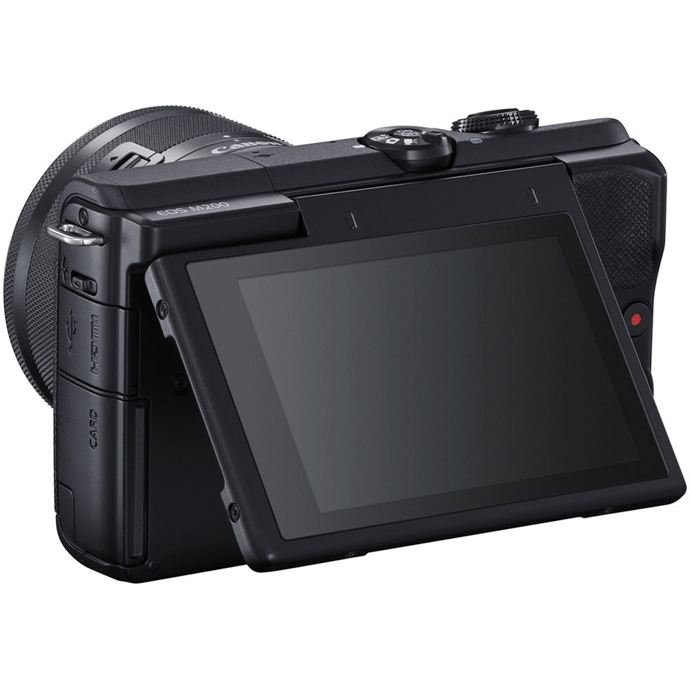 Canon EOS M200 Mirrorless Digital Camera with 15-45mm Lens (3699C009) Base Bundle