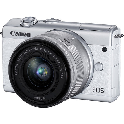 Canon EOS M200 Mirrorless Camera with 15-45mm Lens (3700C009) Storage Bundle