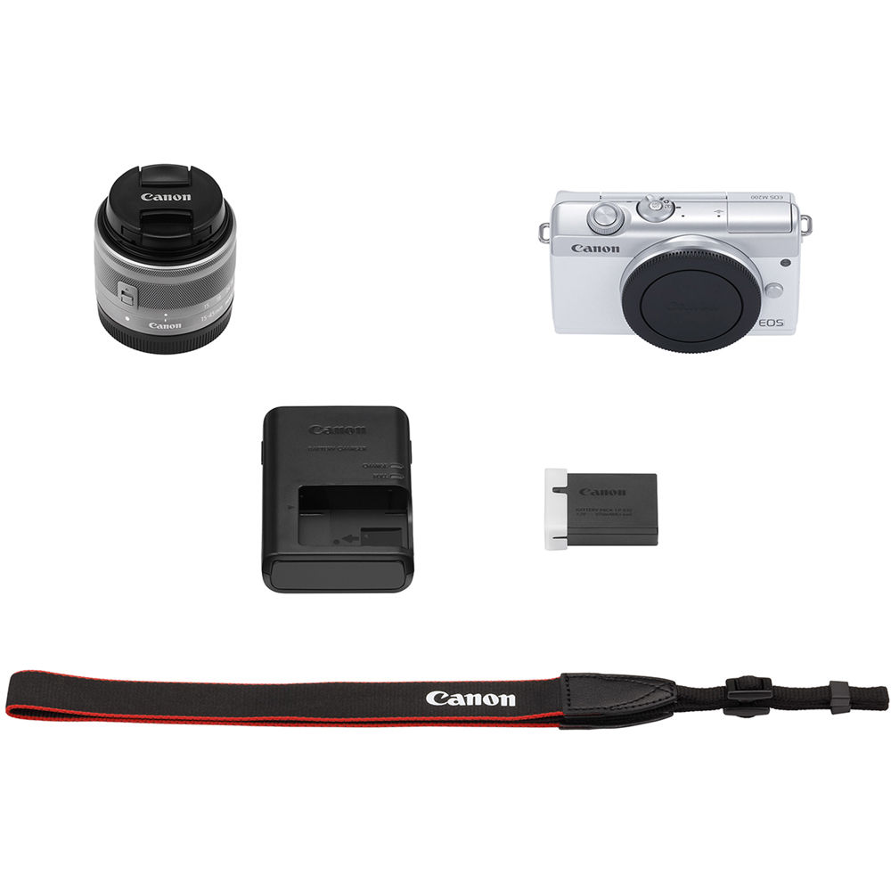 Canon EOS M200 Mirrorless Camera with 15-45mm Lens (3700C009) Filter Bundle