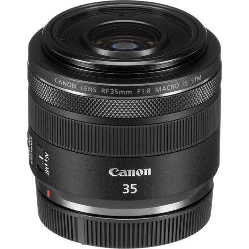 Canon RF 35mm f/1.8 IS Macro STM Lens Intl Model With Filters and Backpack