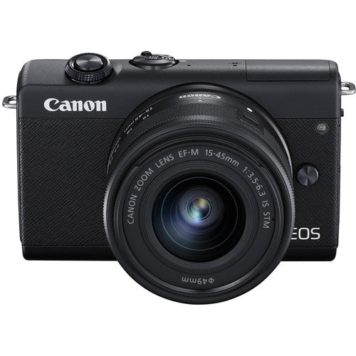 Canon EOS M200 Mirrorless Digital Camera with 15-45mm Lens (3699C009) Storage Bundle