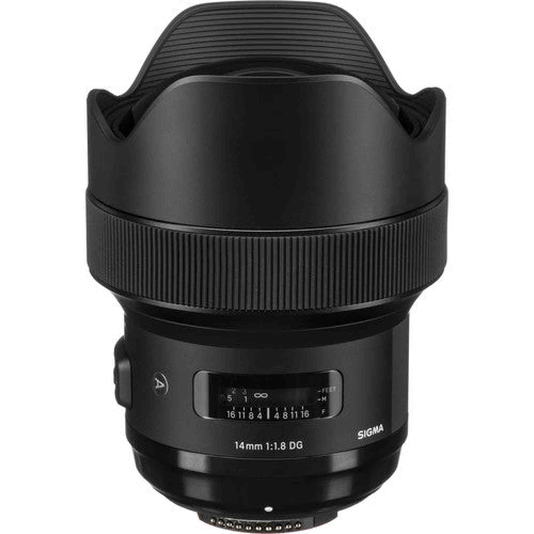 Sigma 14mm f/1.8 DG HSM Art Lens for Nikon F with Backpack, Tripod, and 64GB SD SIGMA