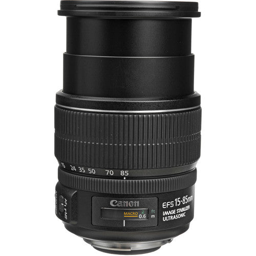 Canon EF-S 15-85mm USM Lens (Intl Model) Includes Filters, Backpack, and More