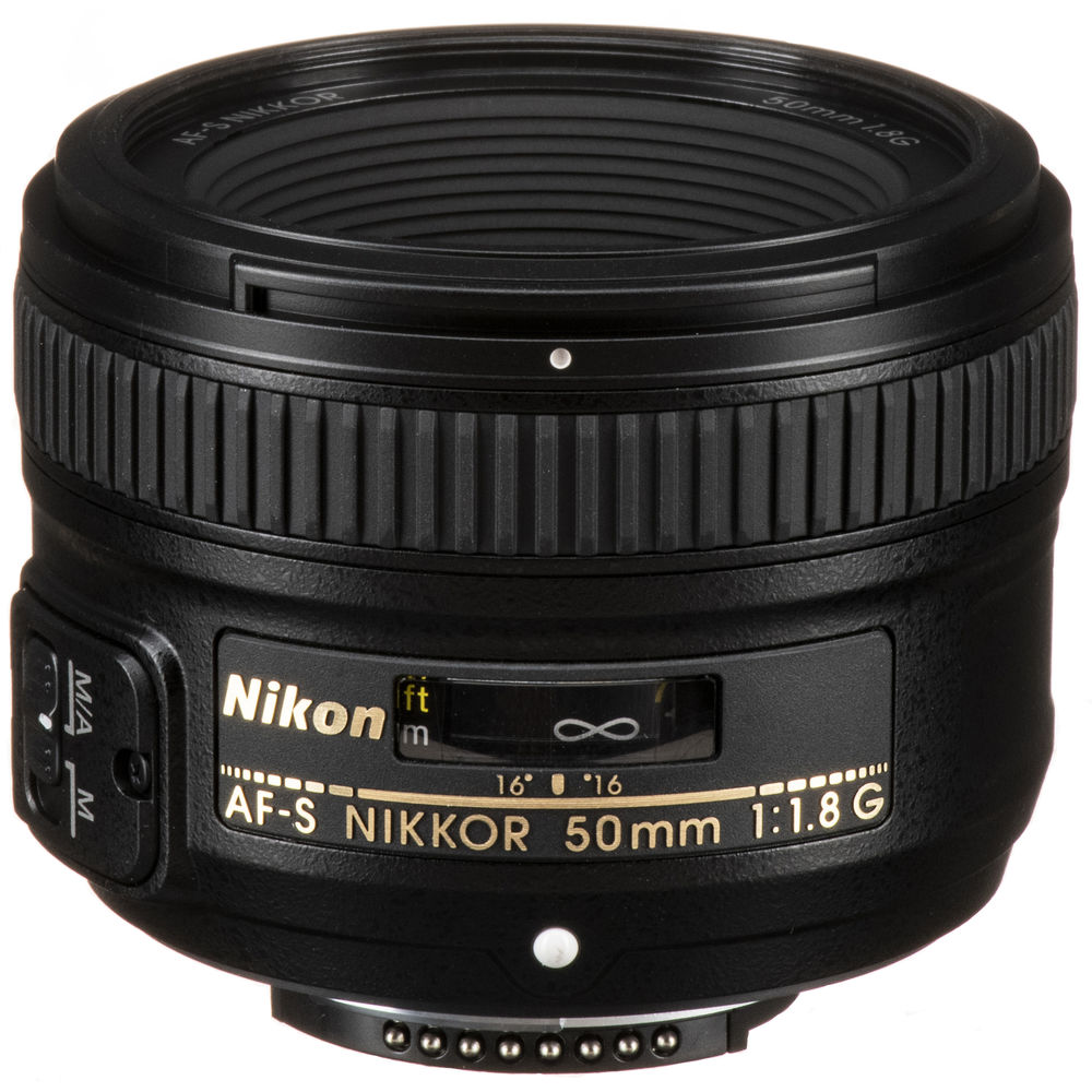 Nikon AF-S 50mm f/1.8G Compact Prime Lens (2199) Intl Model Bundle