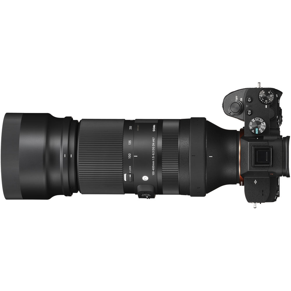 Sigma 100-400mm f/5-6.3 DG DN OS Contemporary Lens for Sony E + 64GB Bundle