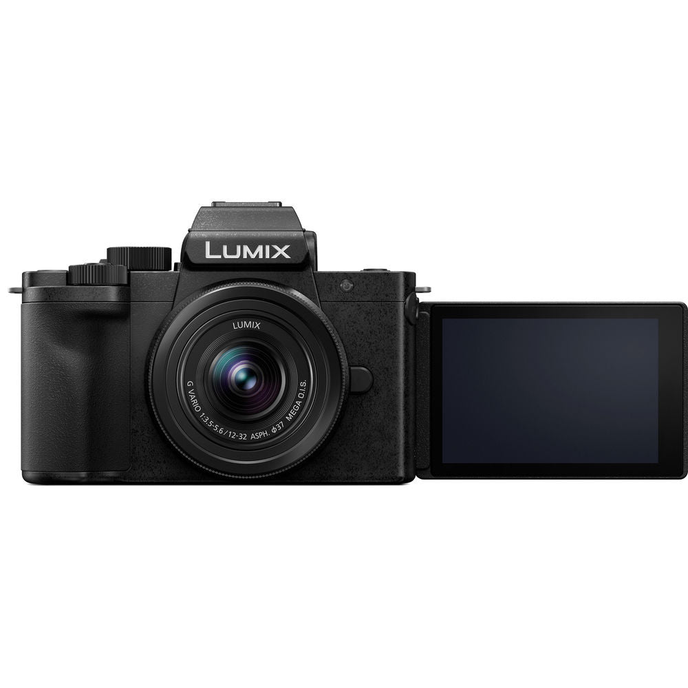 Panasonic Lumix G100 4K Mirrorless Camera with 12-32mm Lens and Tripod Grip Kit