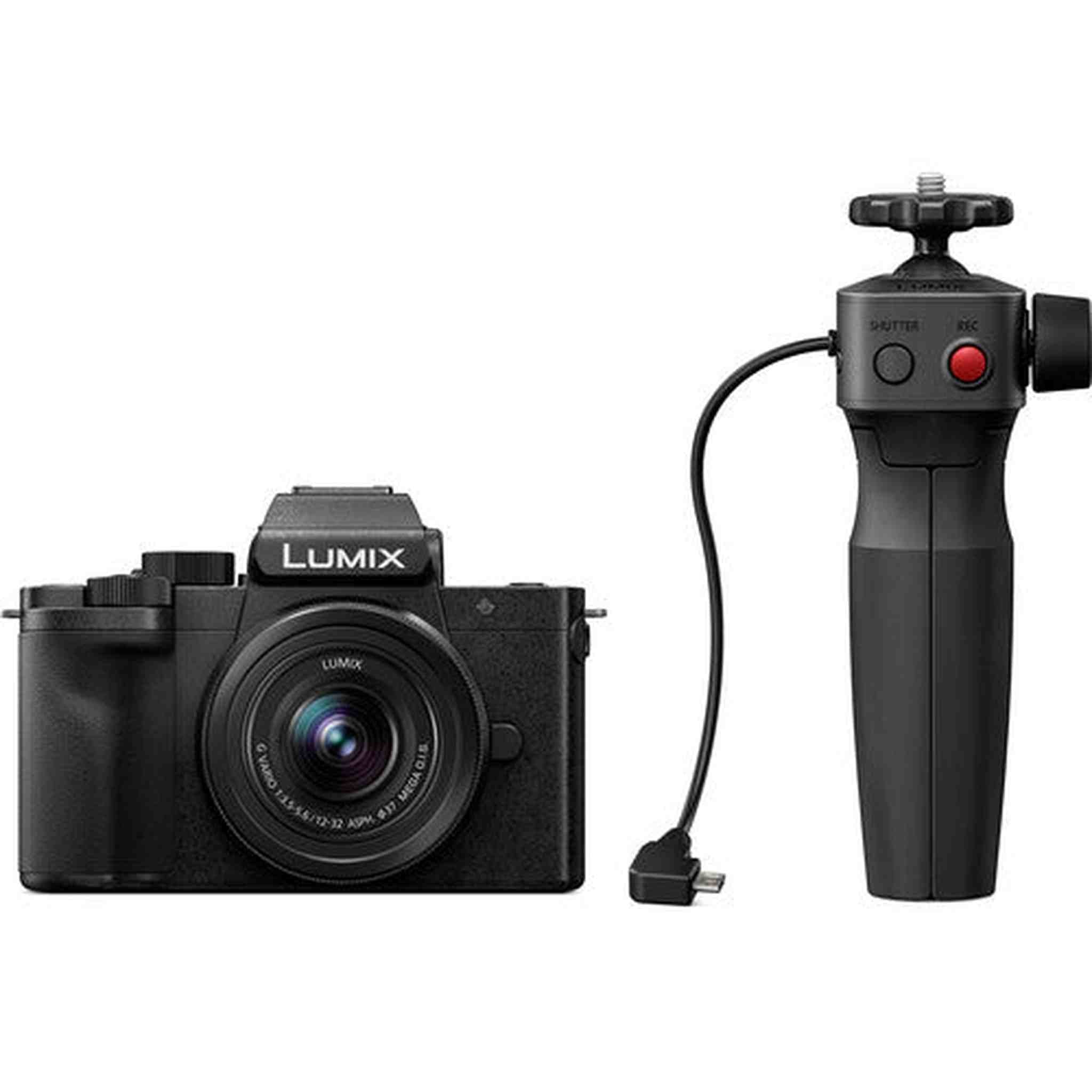 Panasonic Lumix G100 4K Mirrorless Camera with 12-32mm Lens and Tripod Grip Kit Panasonic