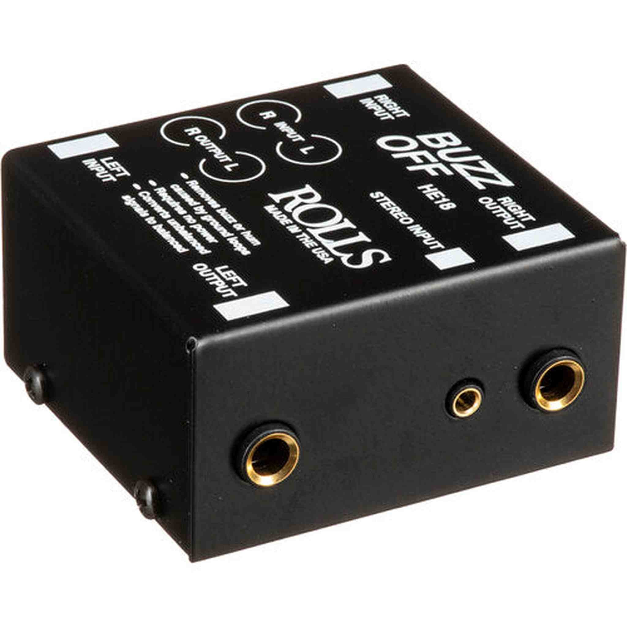 Rolls HE18 Two-Channel Audio Hum Eliminator and Buzz Remover Bundle rolls