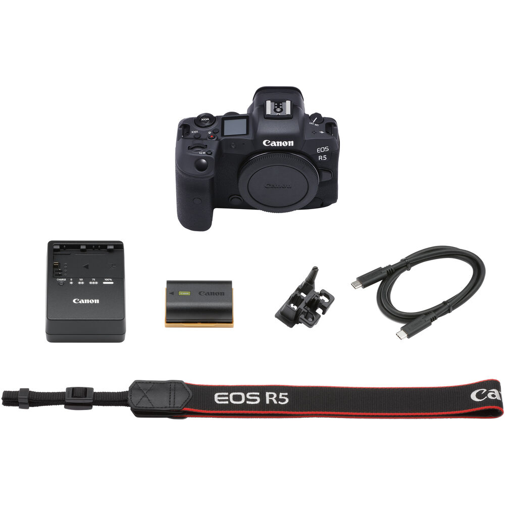Canon EOS R5 Mirrorless Camera Body Only W/ Canon RF 24-70mm Lens - Basic Bundle