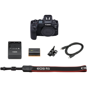 Canon EOS R5 Mirrorless Camera Body Only W/ Canon RF 24-70mm Lens - Basic Bundle