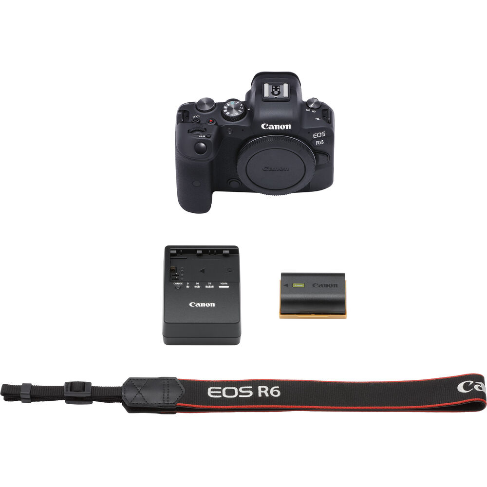 Canon EOS R6 Mirrorless Camera Body Only 4082C002 - Basic Bundle