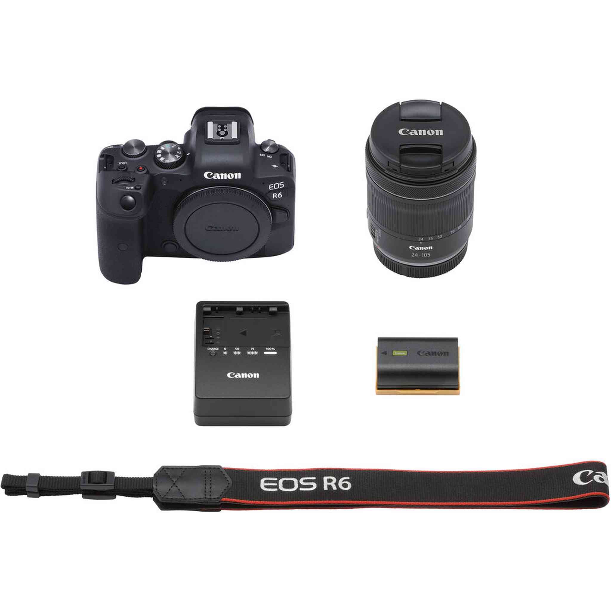 Canon EOS R6 Full-Frame Mirrorless Camera + RF24-105mm F4-7.1 is STM Lens Kit Canon