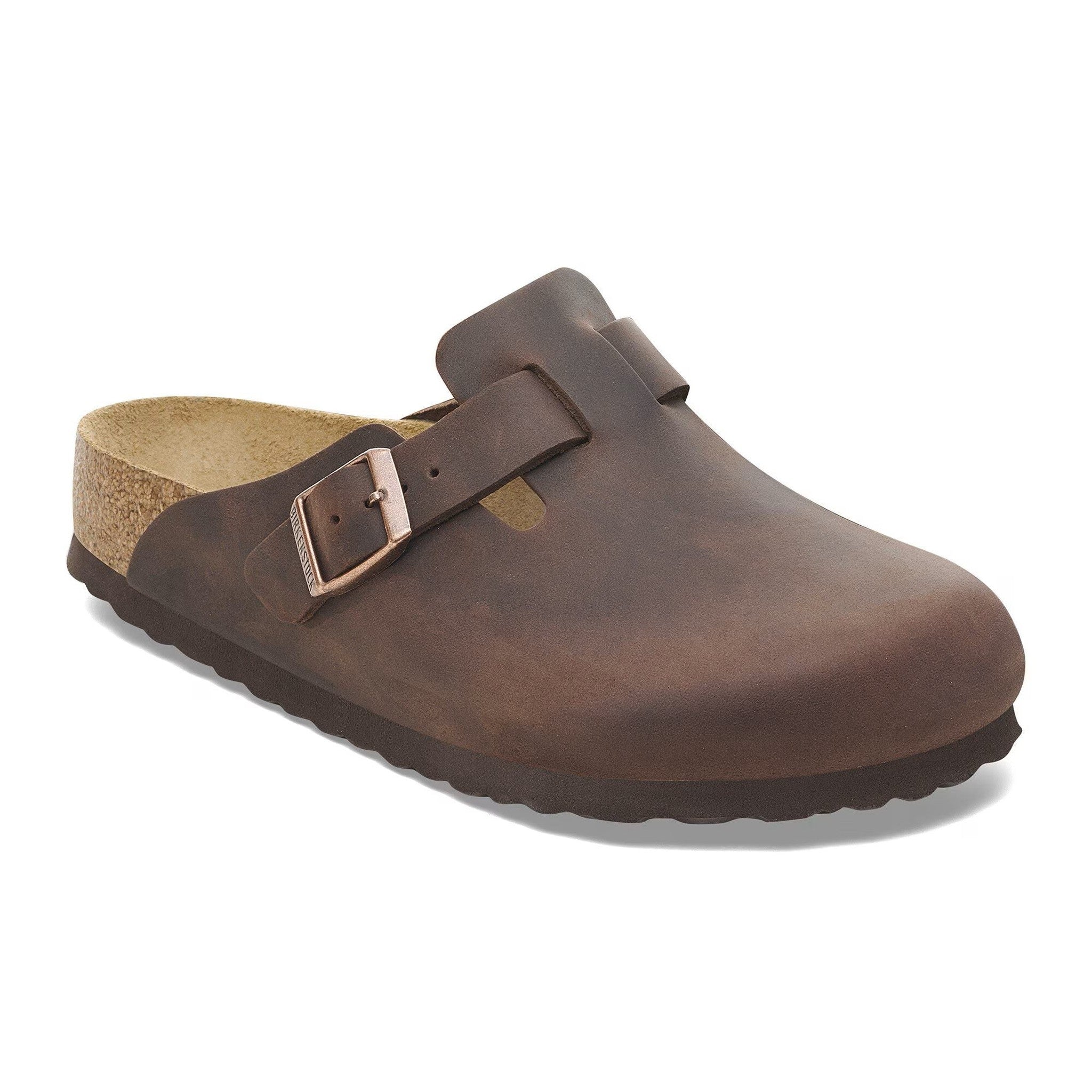 Birkenstock Unisex Boston Soft Footbed Clog, Habana Oiled Leather, EU 38 7-7.5 Women/ 5-5.5 Men
