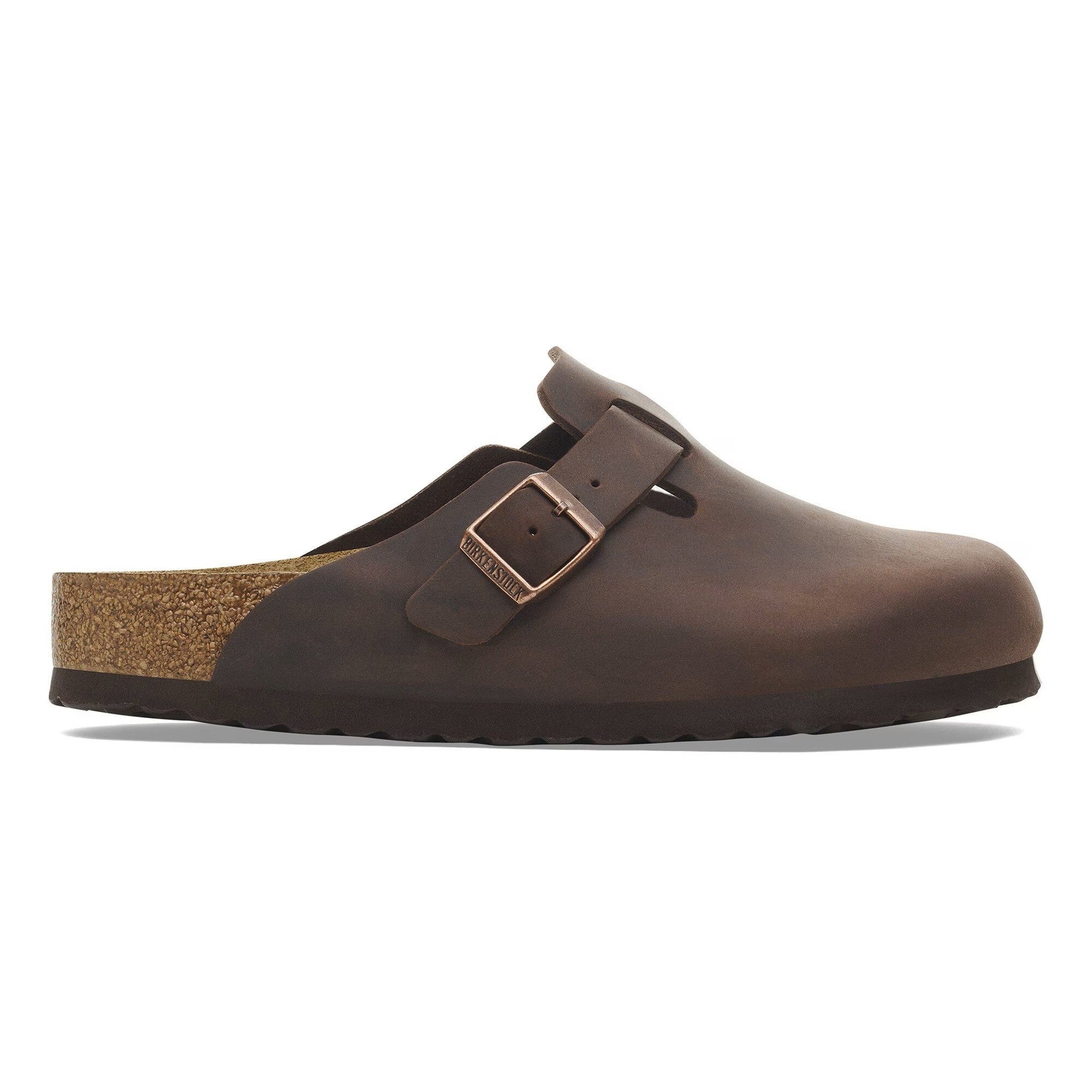 Birkenstock Unisex Boston Soft Footbed Clog, Habana Oiled Leather, EU 38 7-7.5 Women/ 5-5.5 Men
