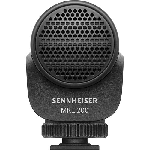 Sennheiser MKE 200 Directional Microphone with Headphones and 6Ave Cleaning Kit Bundle