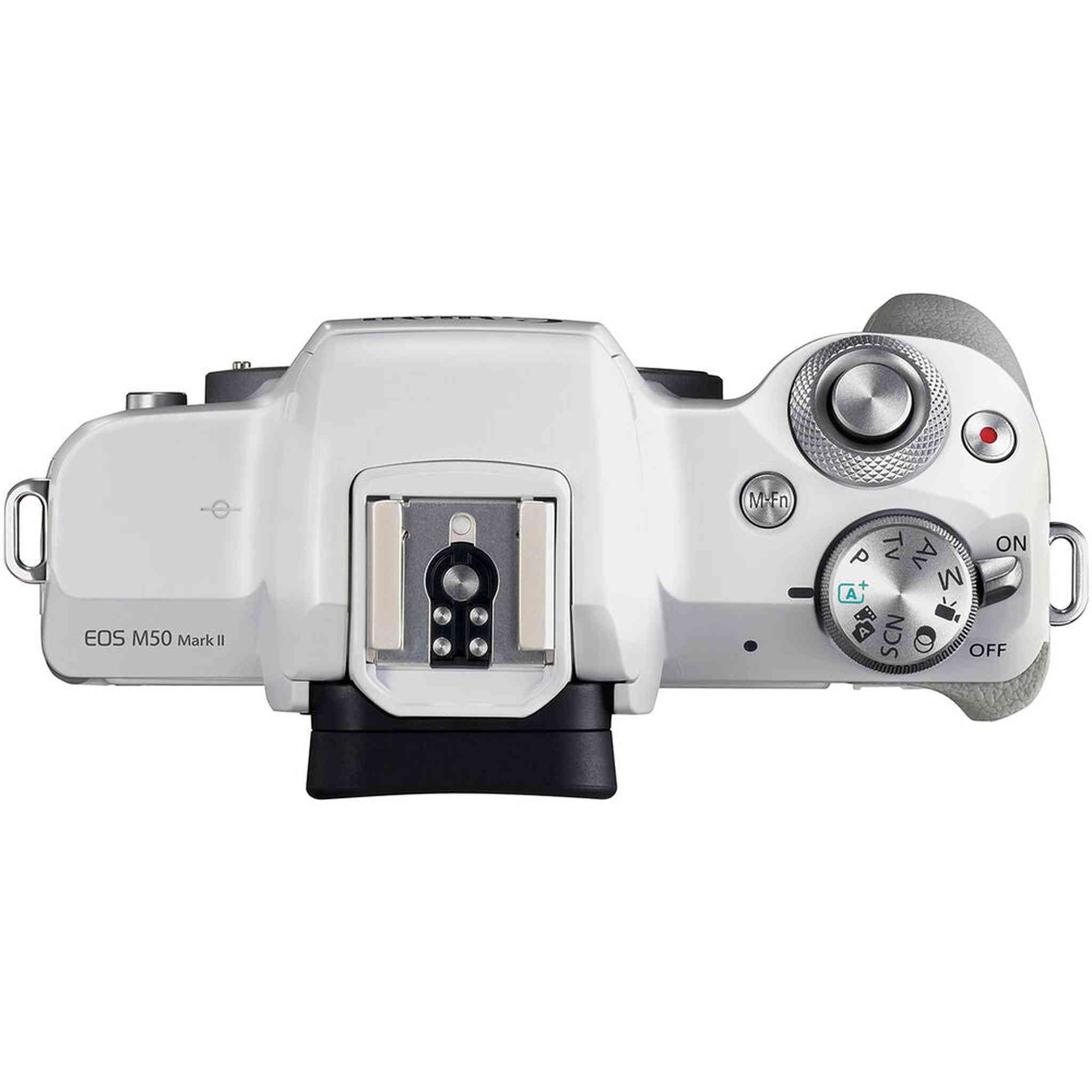Canon EOS M50 Mark II Mirrorless Camera W/ 15-45mm Lens + 64GB Card Monitor Bundle Canon