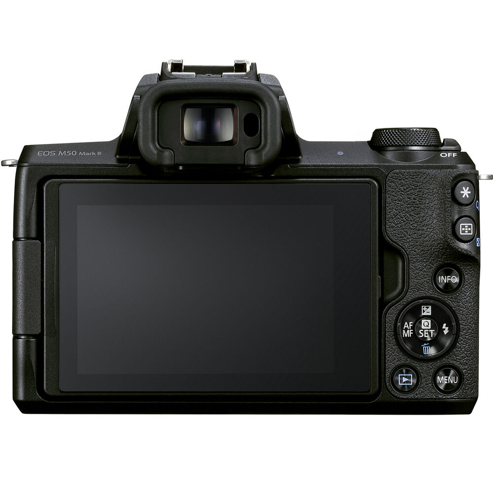 Canon EOS M50 Mark II Mirrorless Camera W/ 15-45mm Lens + 64GB Card Graphic Bundle