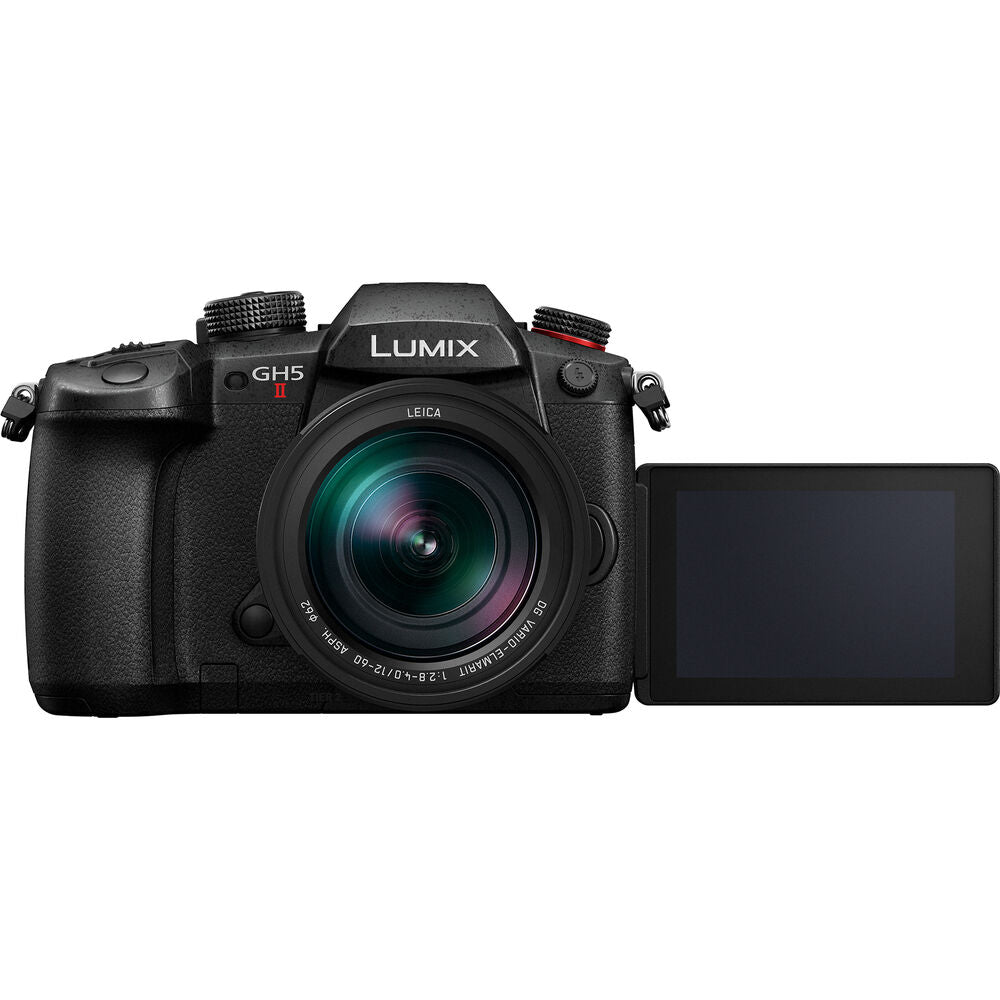 Panasonic Lumix GH5 II Mirrorless Camera W/ 12-60mm Lens + 4K Monitor + 64GB + More
