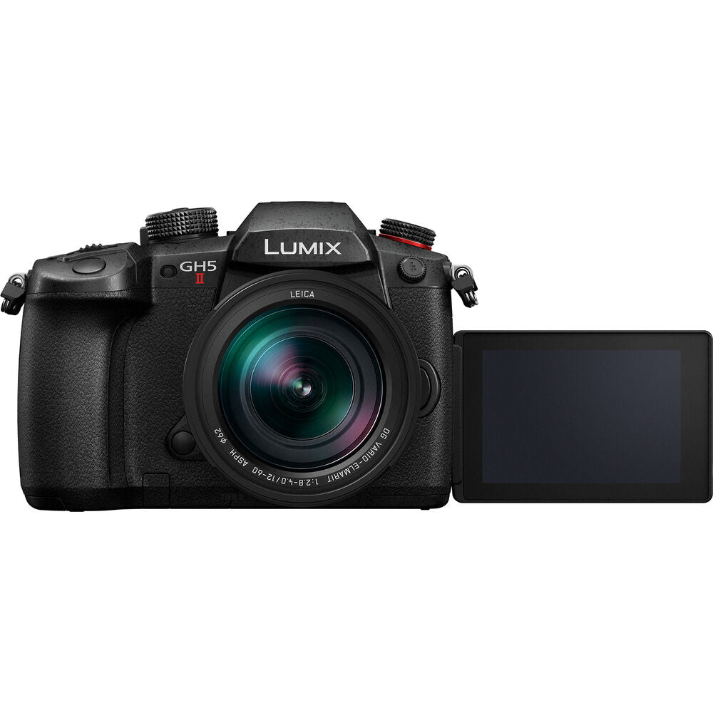 Panasonic Lumix GH5 II Mirrorless Camera W/ 12-60mm Lens + 64GB Card Basic Bundle