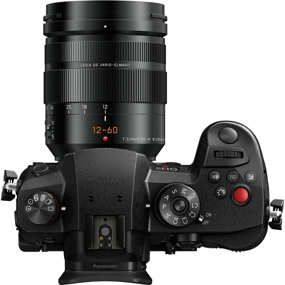 Panasonic Lumix GH5 II Mirrorless Camera W/ 12-60mm Lens + 2 x 64GB Card + More