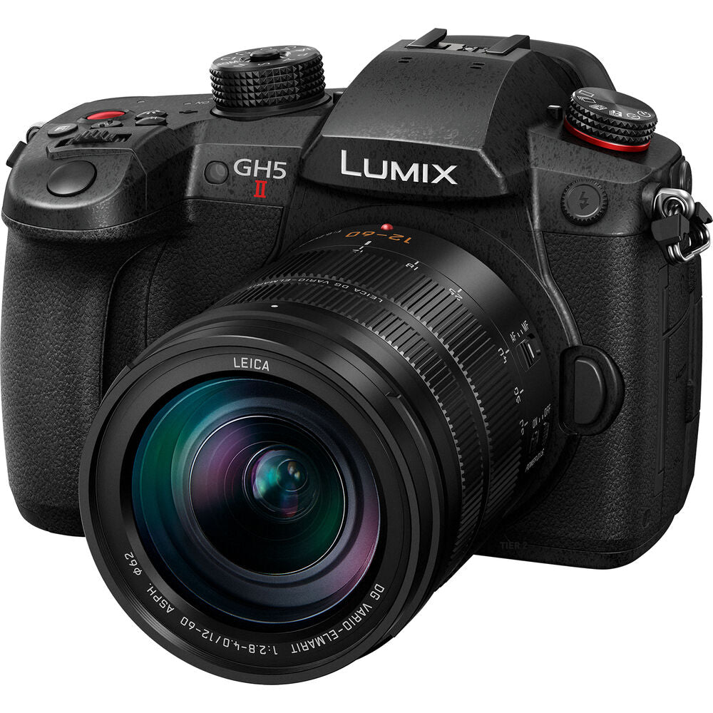 Panasonic Lumix GH5 II Mirrorless Camera W/ 12-60mm Lens + 4K Monitor + 64GB + More