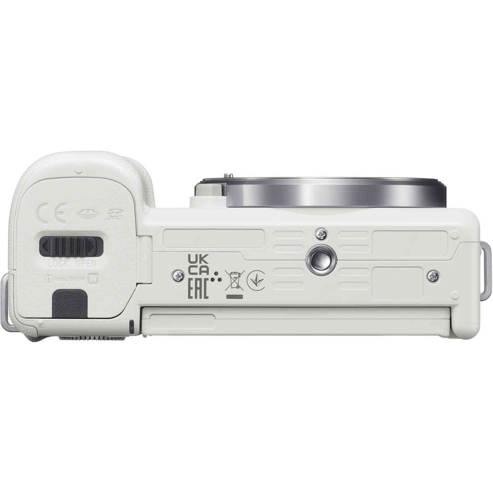 Sony ZV-E10 Mirrorless Camera w/ 16-50mm Lens White + Extra Battery + Software Sony