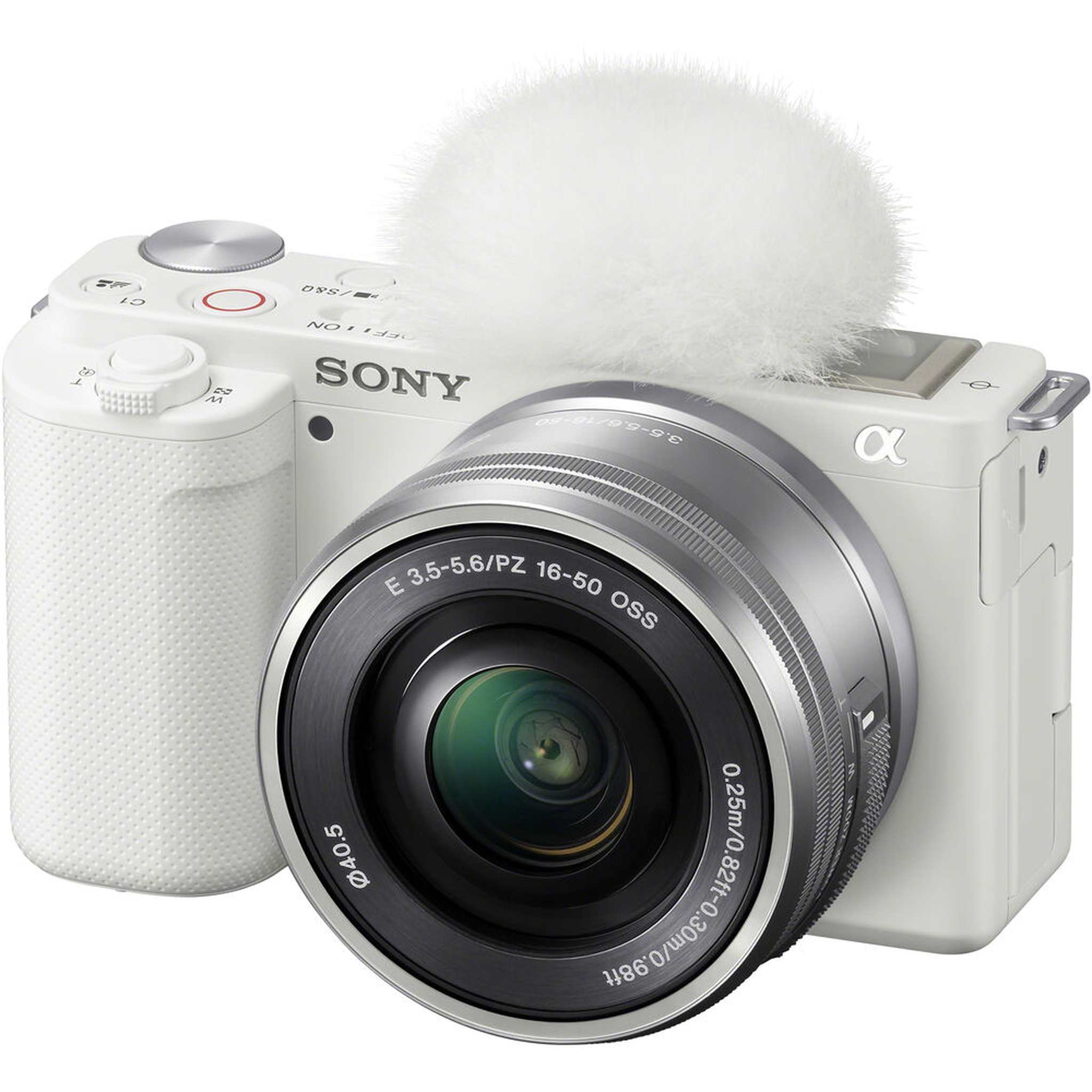 Sony ZV-E10 Mirrorless Camera w/ 16-50mm Lens White + Extra Battery + Software Sony
