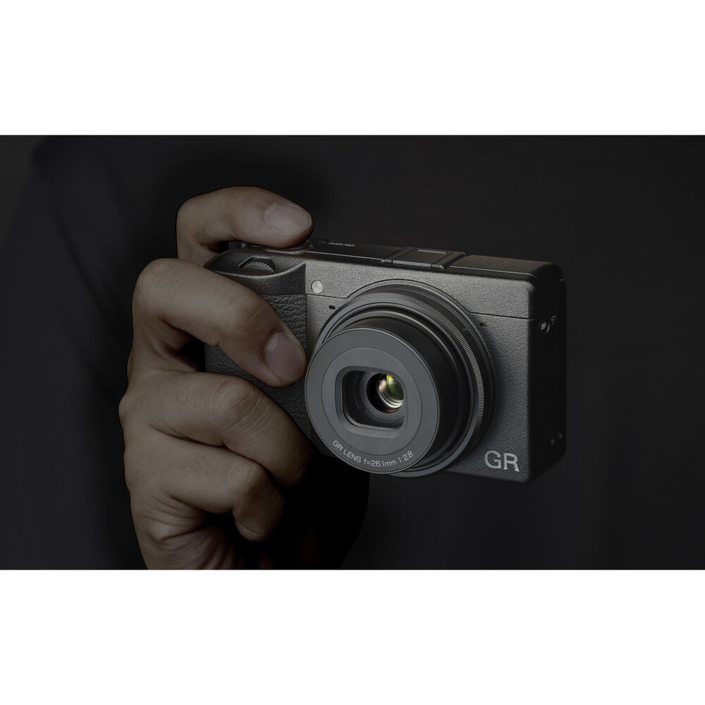 Ricoh GR IIIx, Black, Digital Compact Camera with 24MP with Accessories