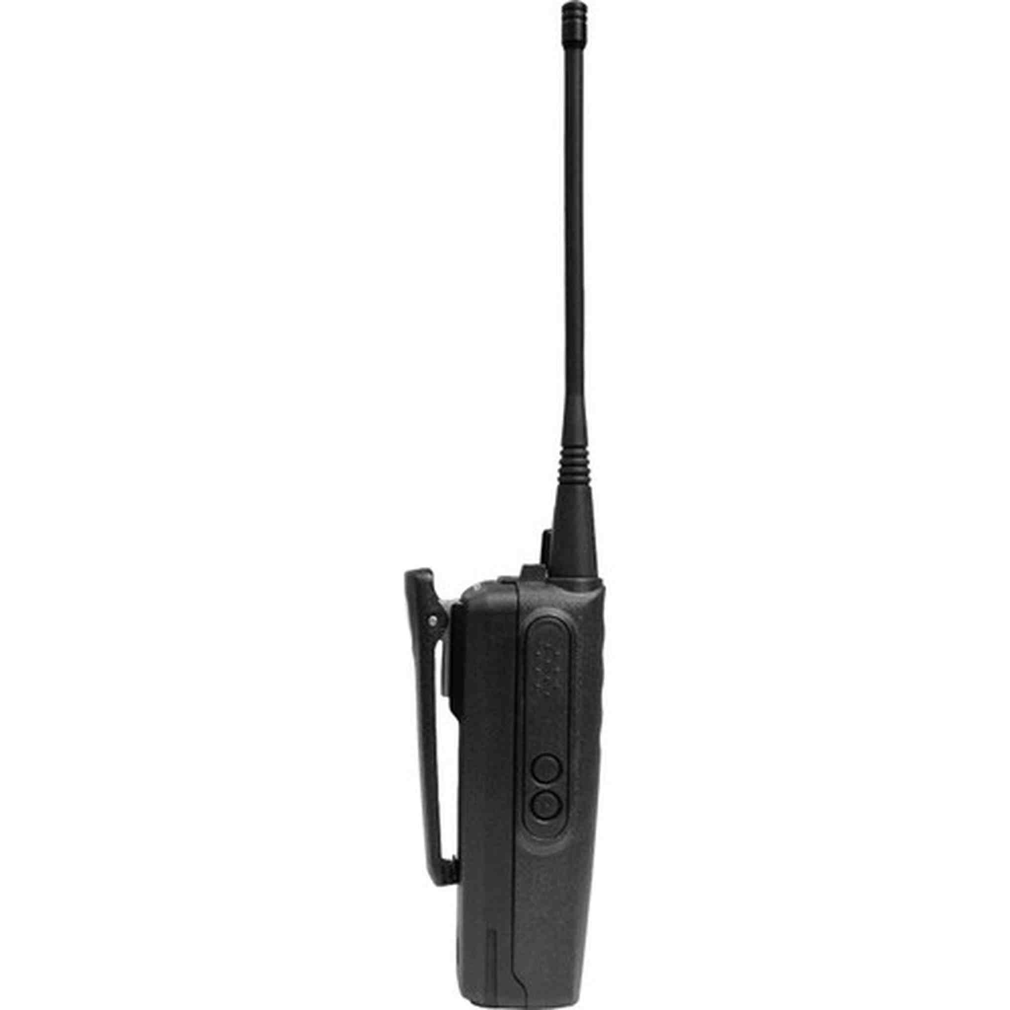 Motorola CP100D Analog UHF Portable Non-Display Two Way Radio, 16 Channel, 2 Pack With Mic Bundle