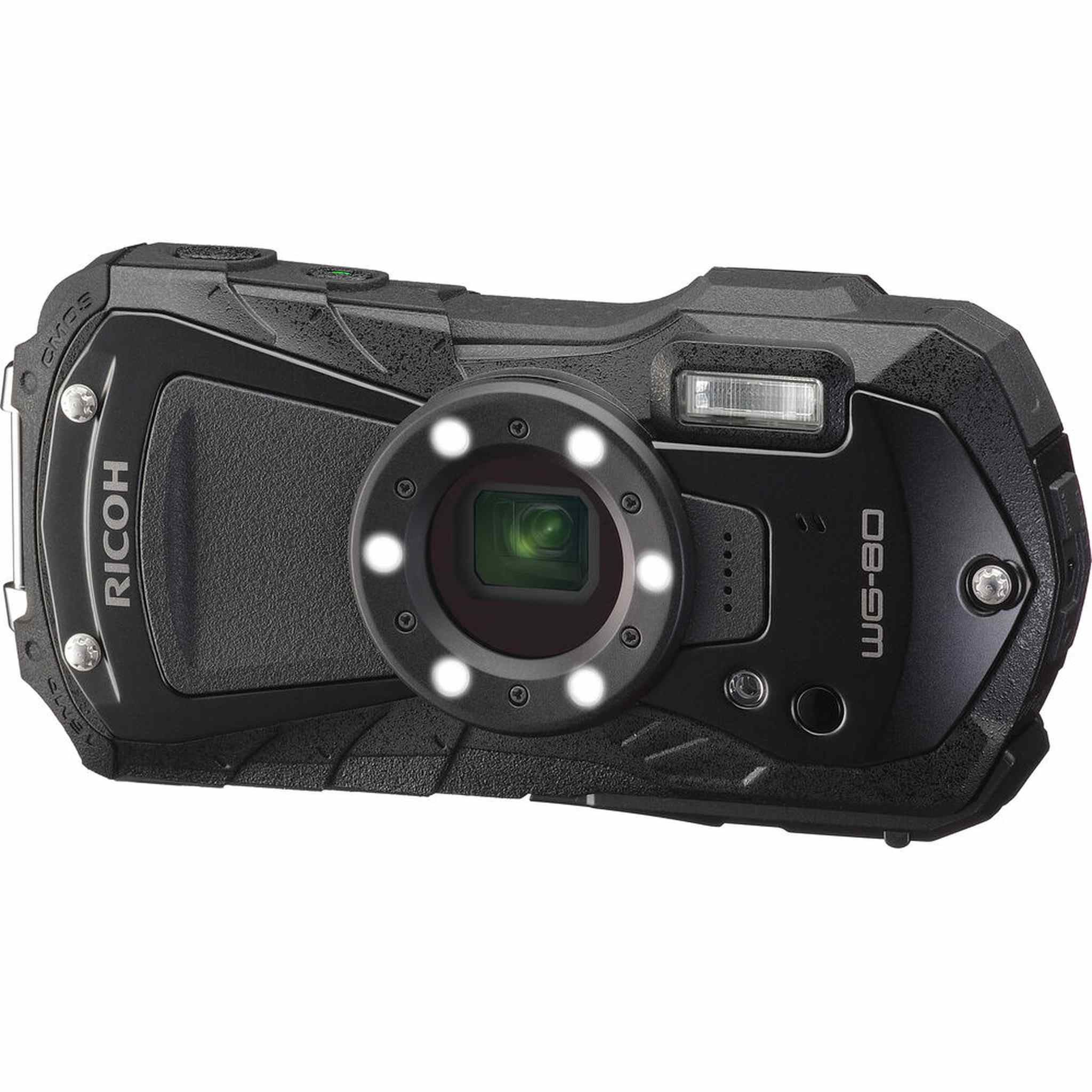 Ricoh WG-80 Waterproof Camera Black with Accessories Ricoh