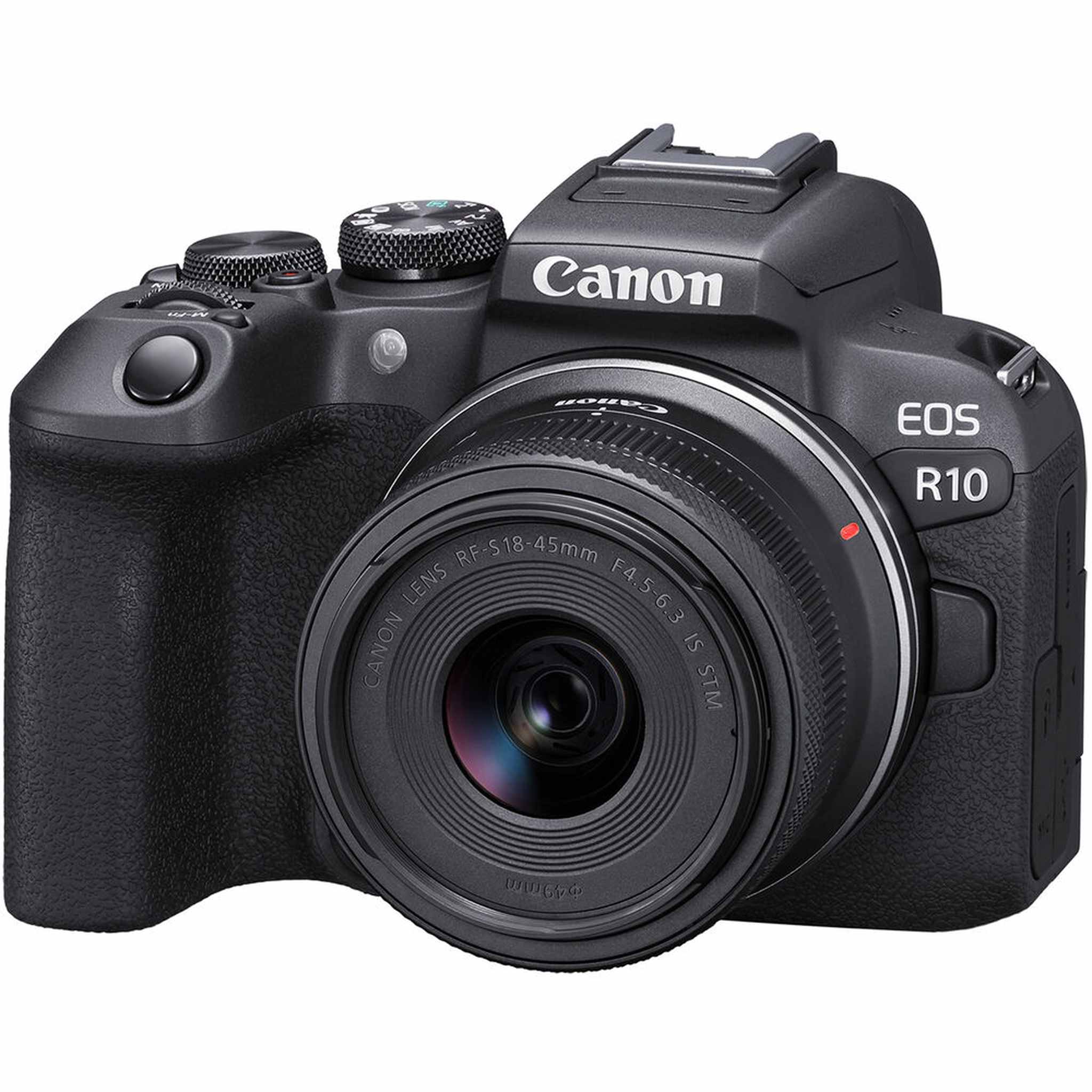 Canon EOS R10 Mirrorless Camera W/ 18-45mm Lens + 64GB TOUGH SD Card +