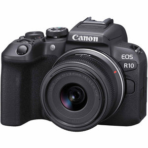 Canon EOS R10 Mirrorless Camera W/ 18-45mm Lens + 2 x 64GB Card + More