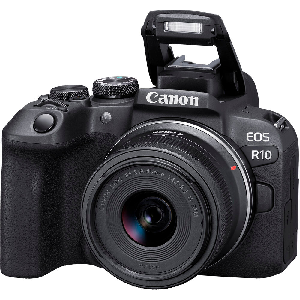 Canon EOS R10 Mirrorless Camera W/ 18-45mm Lens + 64GB TOUGH SD Card +  + More