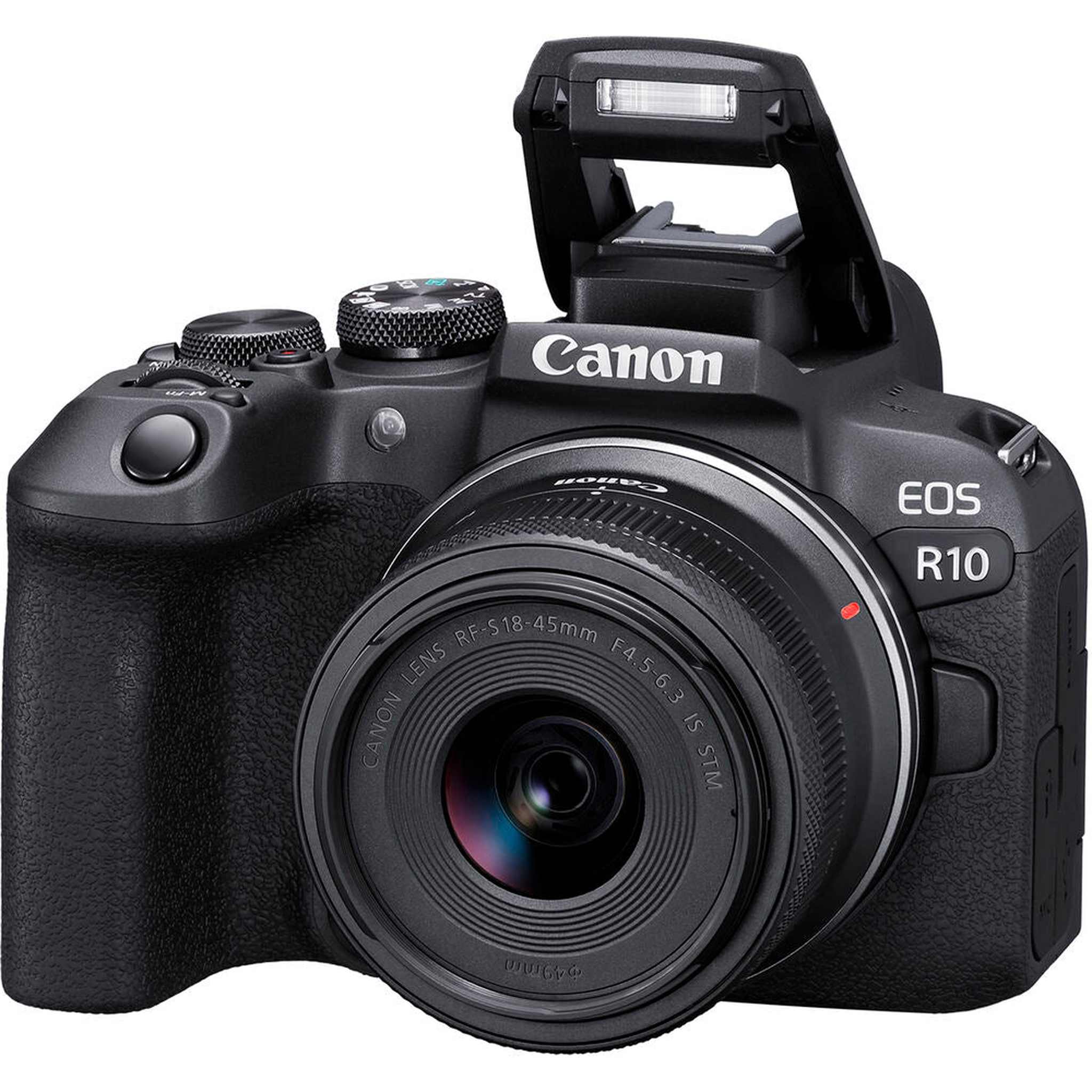 Canon EOS R10 Mirrorless Camera W/ 18-45mm Lens + 4K Monitor + VideoMic + More - Reconditioned Canon