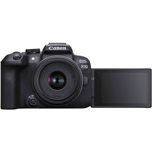 Canon EOS R10 Mirrorless Camera W/ 18-45mm Lens + 2 x 64GB Card + More