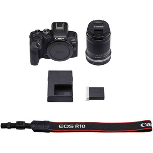 Canon EOS R10 Mirrorless Camera W/ 18-150mm Lens + 64GB Card + Bag + More