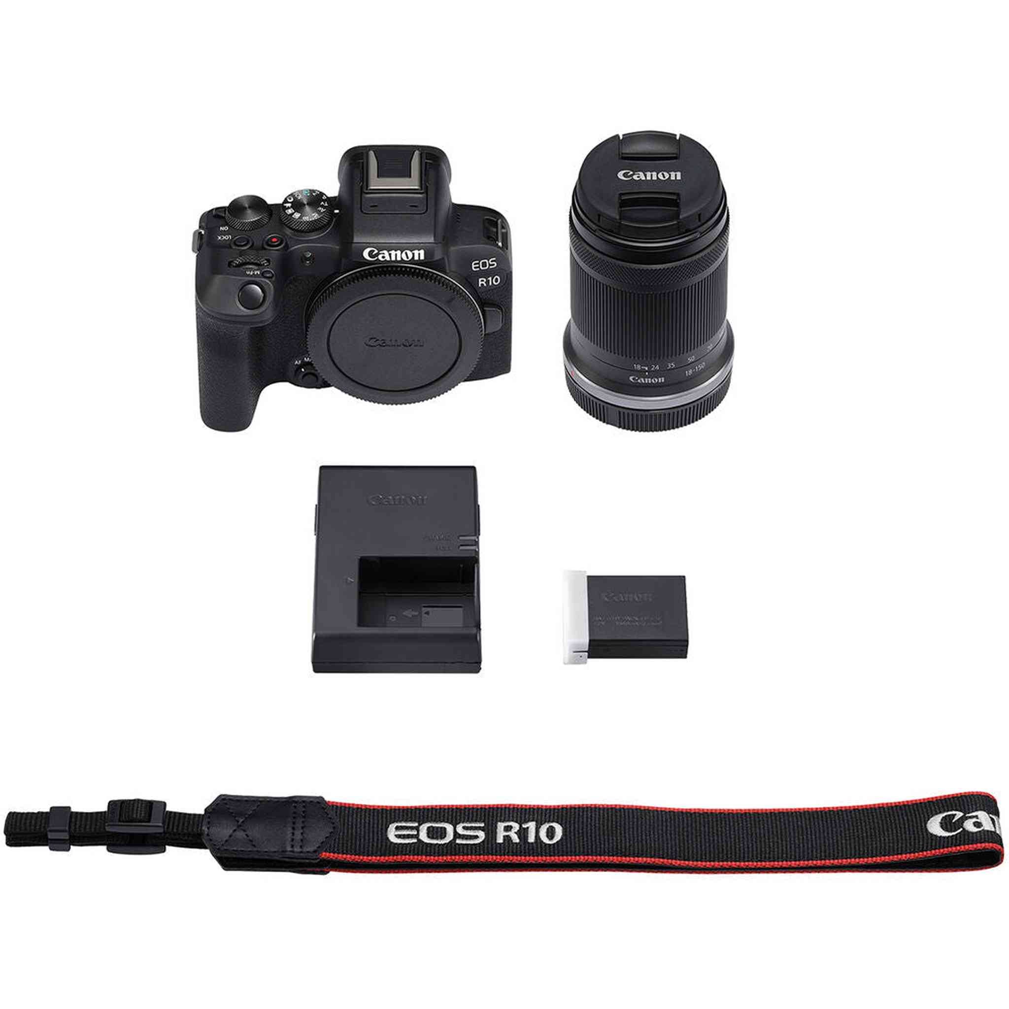 Canon EOS R10 Mirrorless Camera W/ 18-150mm Lens + 64GB SD Card + + More International Version