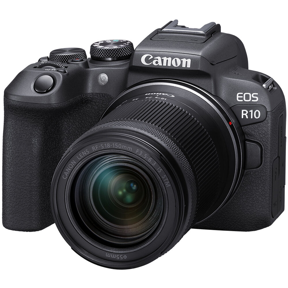 Canon EOS R10 Mirrorless Camera with 18-150mm Lens + 2 x 64GB TOUGH Card + More
