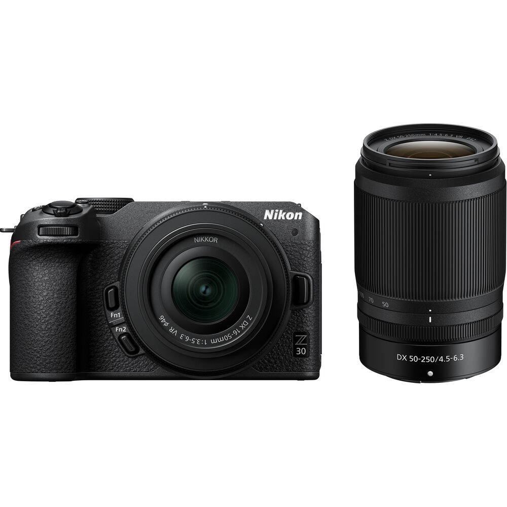 Nikon Z30 Mirrorless Camera with 16-50mm & 50-250mm Lens (1743, INTL) Bundle