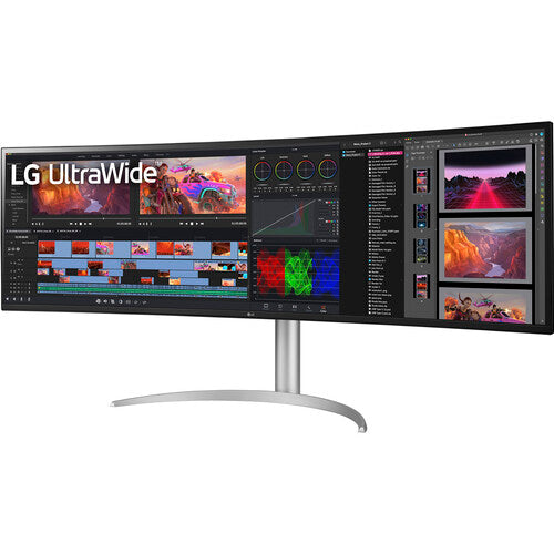 LG 49WQ95C-W UltraWide 49 Inch Curved Gaming Monitor 144hz 5120x1440 Bundle