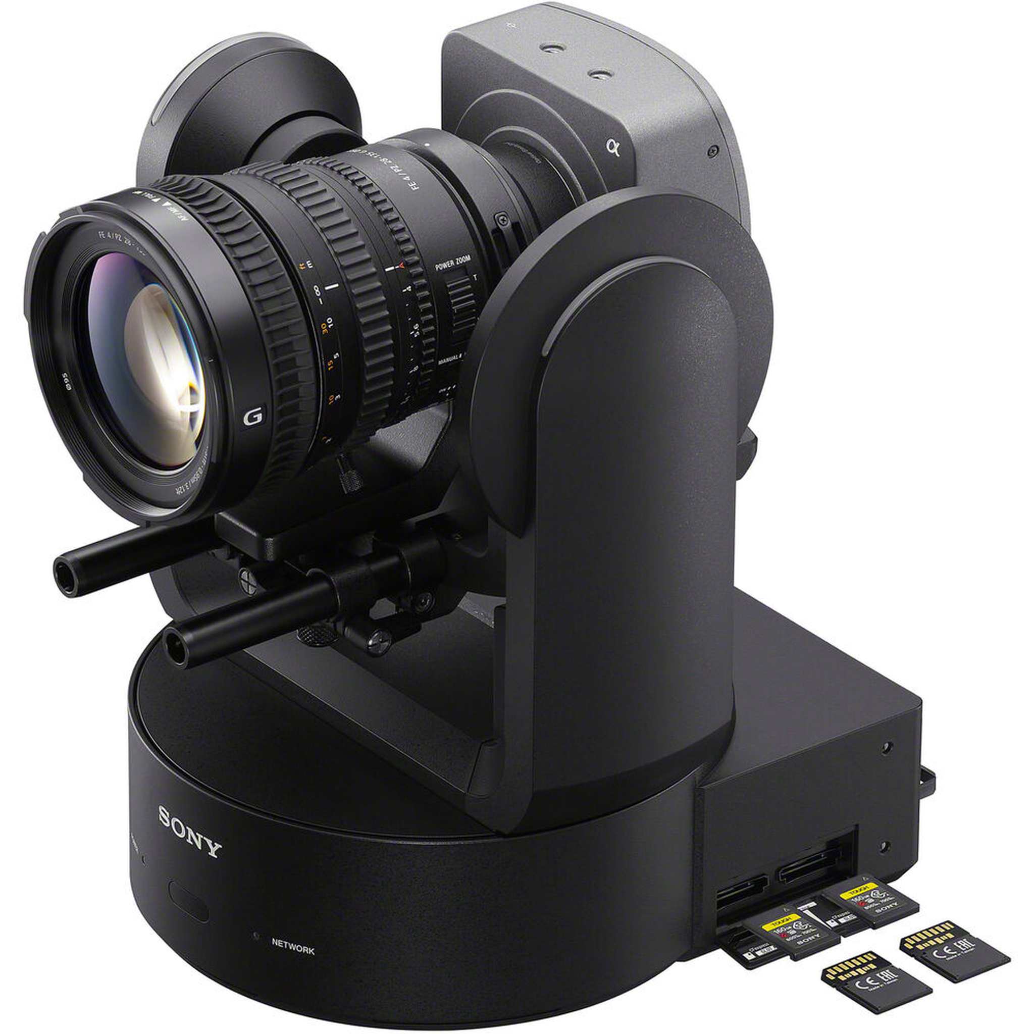 Sony FR7 Cinema Line PTZ Camera Kit with 28-135mm Zoom Lens + Sony RM-IP50 + More Sony