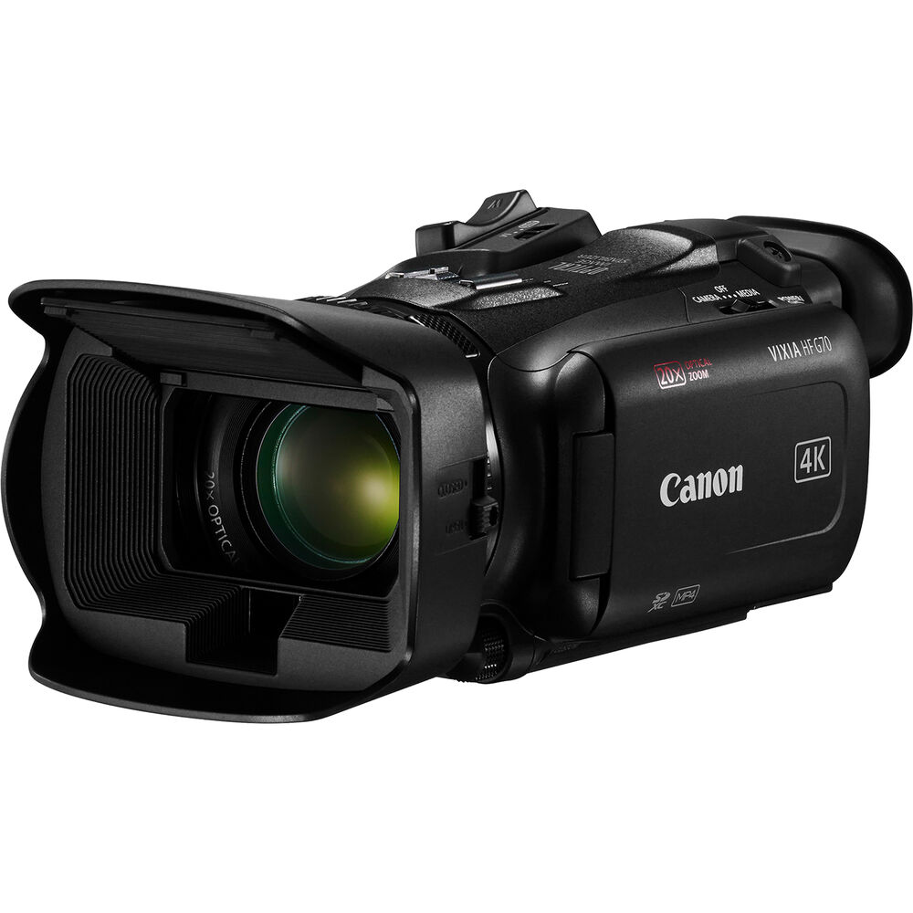 Canon Vixia HF G70 UHD 4K Camcorder + 64GB Memory Card + 2 x BP828 + More