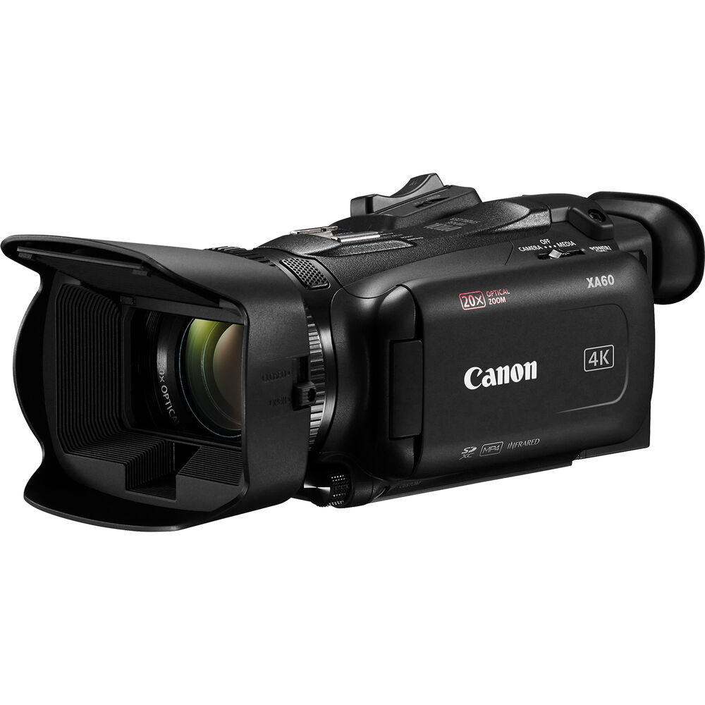 Canon XA60 Professional UHD 4K Camcorder + 4K Monitor + Pro Mic + 2 x 64GB + More