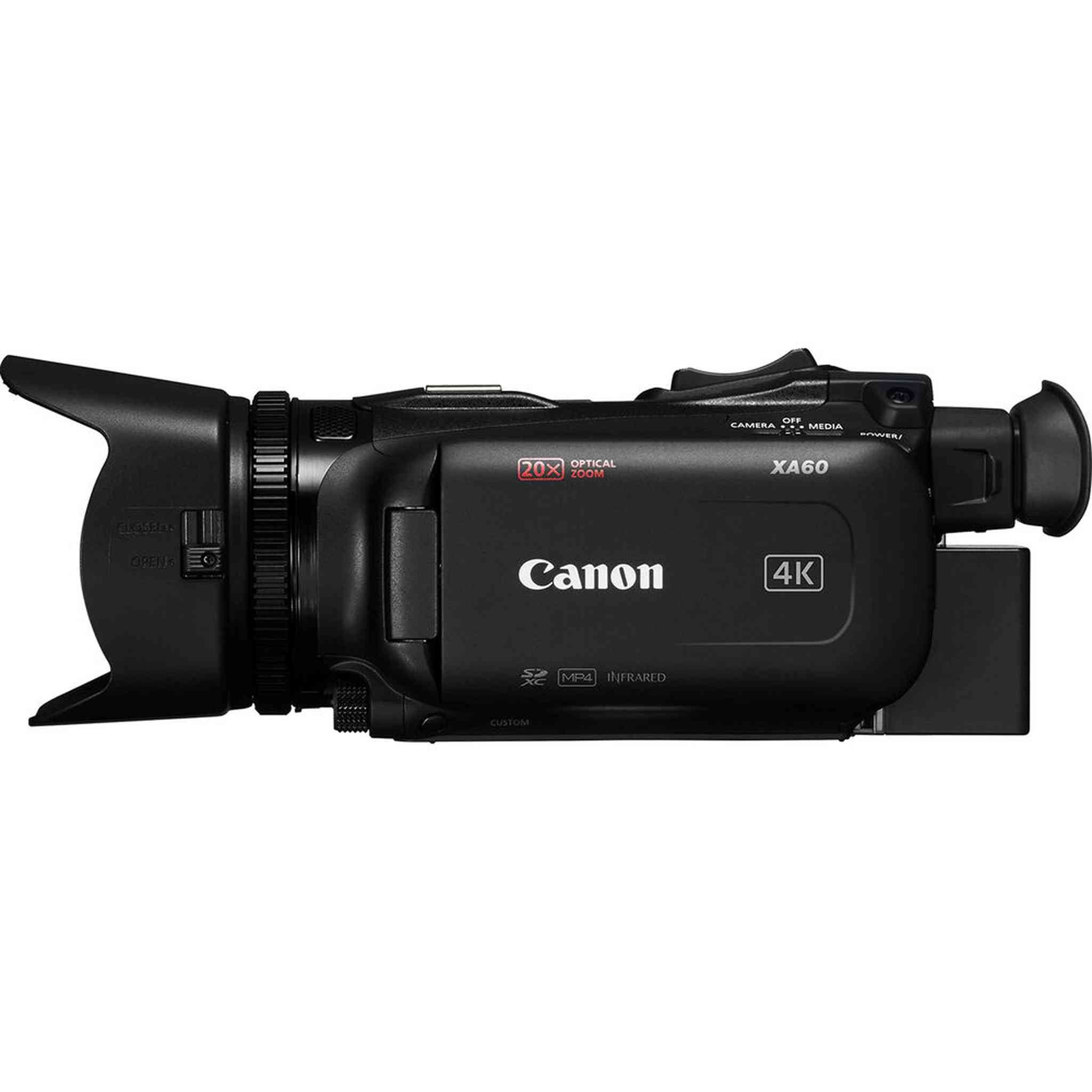 Canon XA60 Professional UHD 4K Camcorder + 4K Monitor + Pro Mic + 2 x 64GB + More - Reconditioned Canon