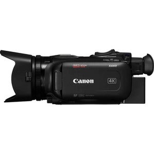 Canon XA60 Professional UHD 4K Camcorder + 4K Monitor + Pro Mic + 2 x 64GB + More